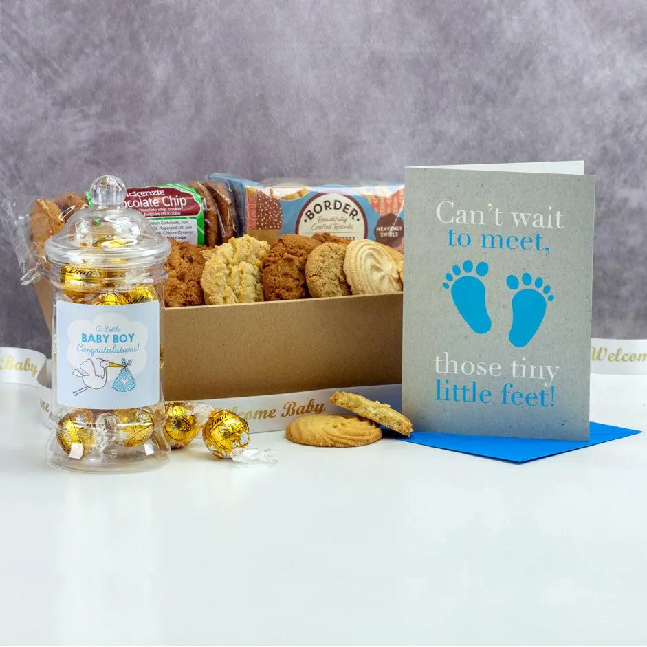 New Baby Boy Cookies and Truffles