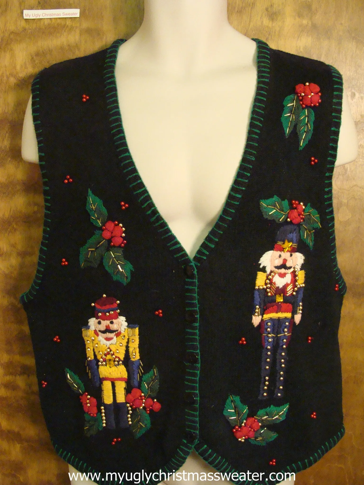 Nutcracker Ugly Christmas Sweater Vest