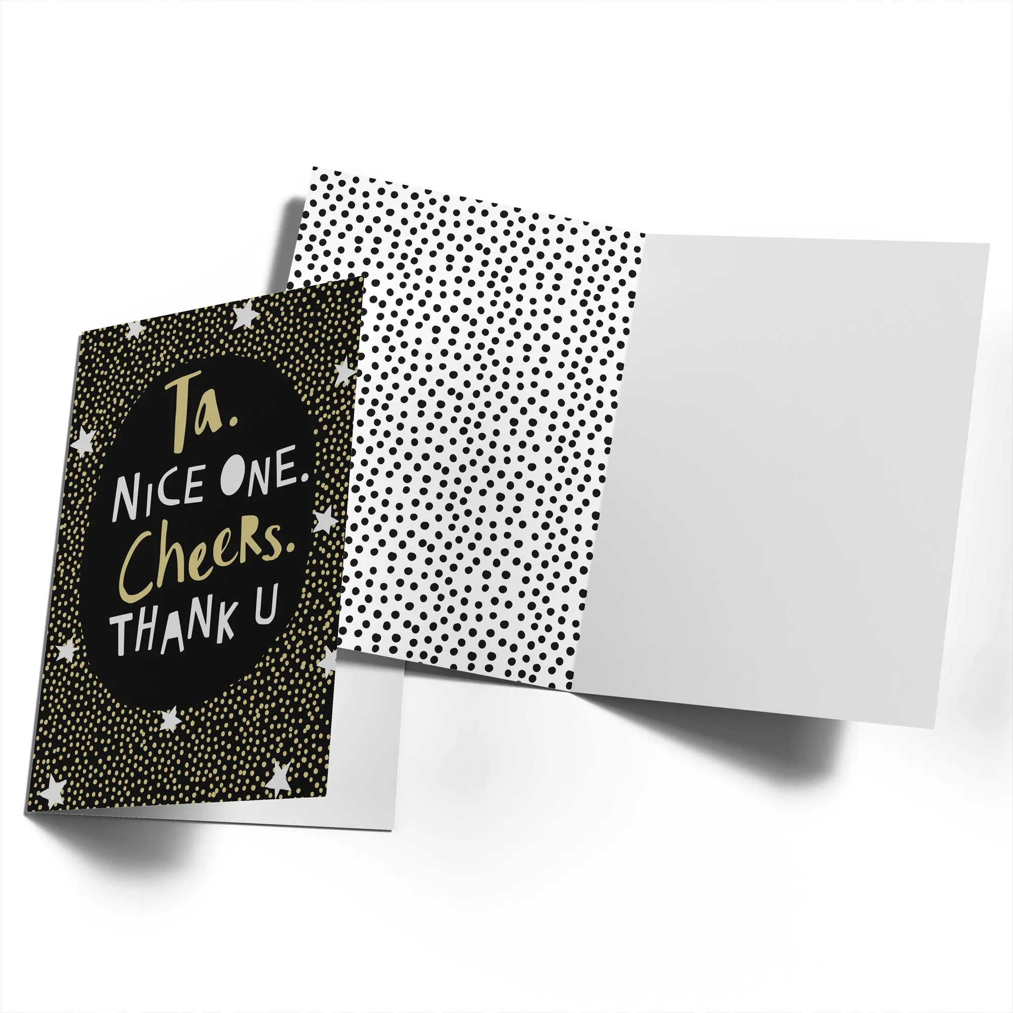 Personalised Cheers Thank You Card