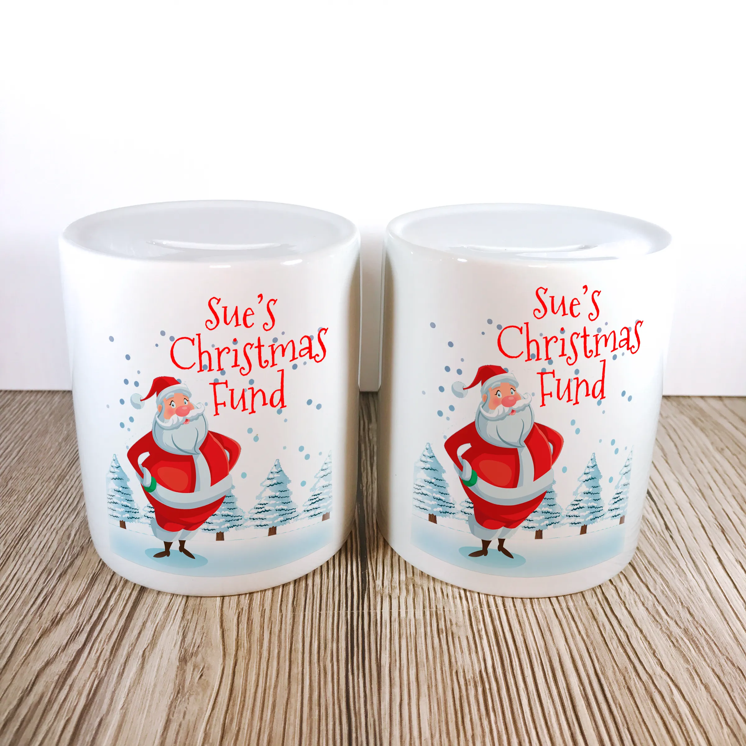 Personalised Christmas Fund Money Pot