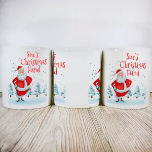 Personalised Christmas Fund Money Pot