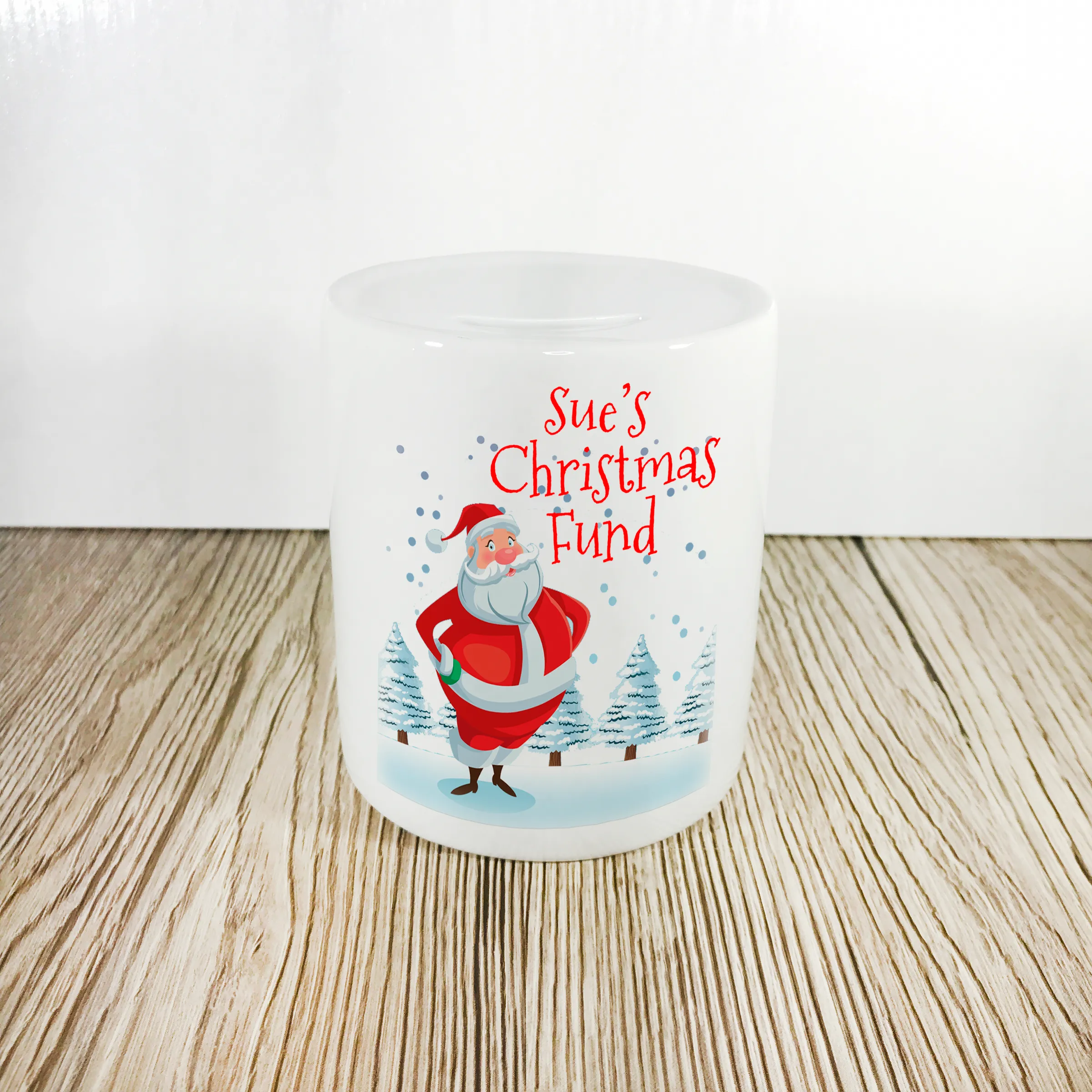 Personalised Christmas Fund Money Pot