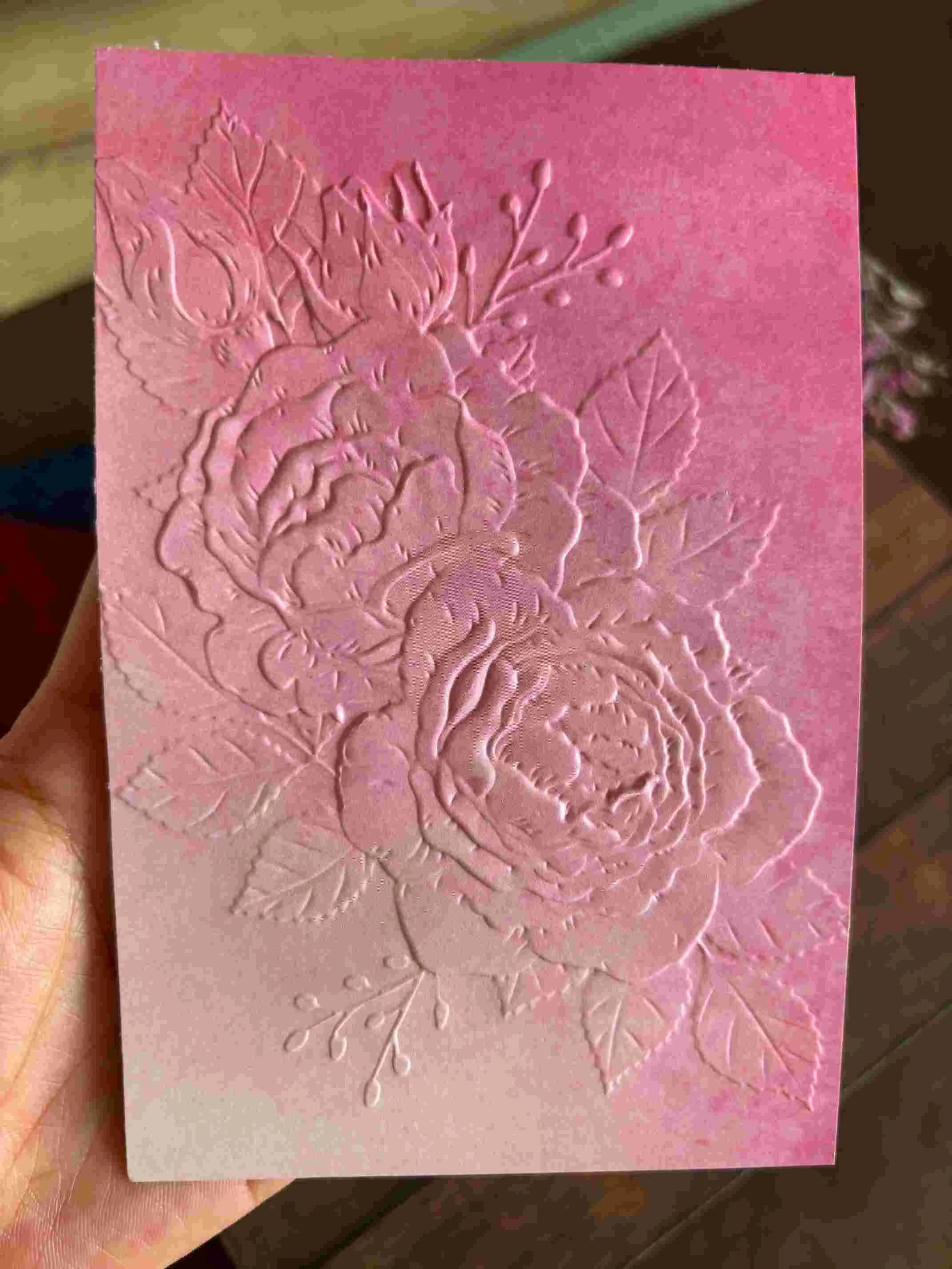 Poppy Crafts 3D Embossing Folder #103 - Large Flower