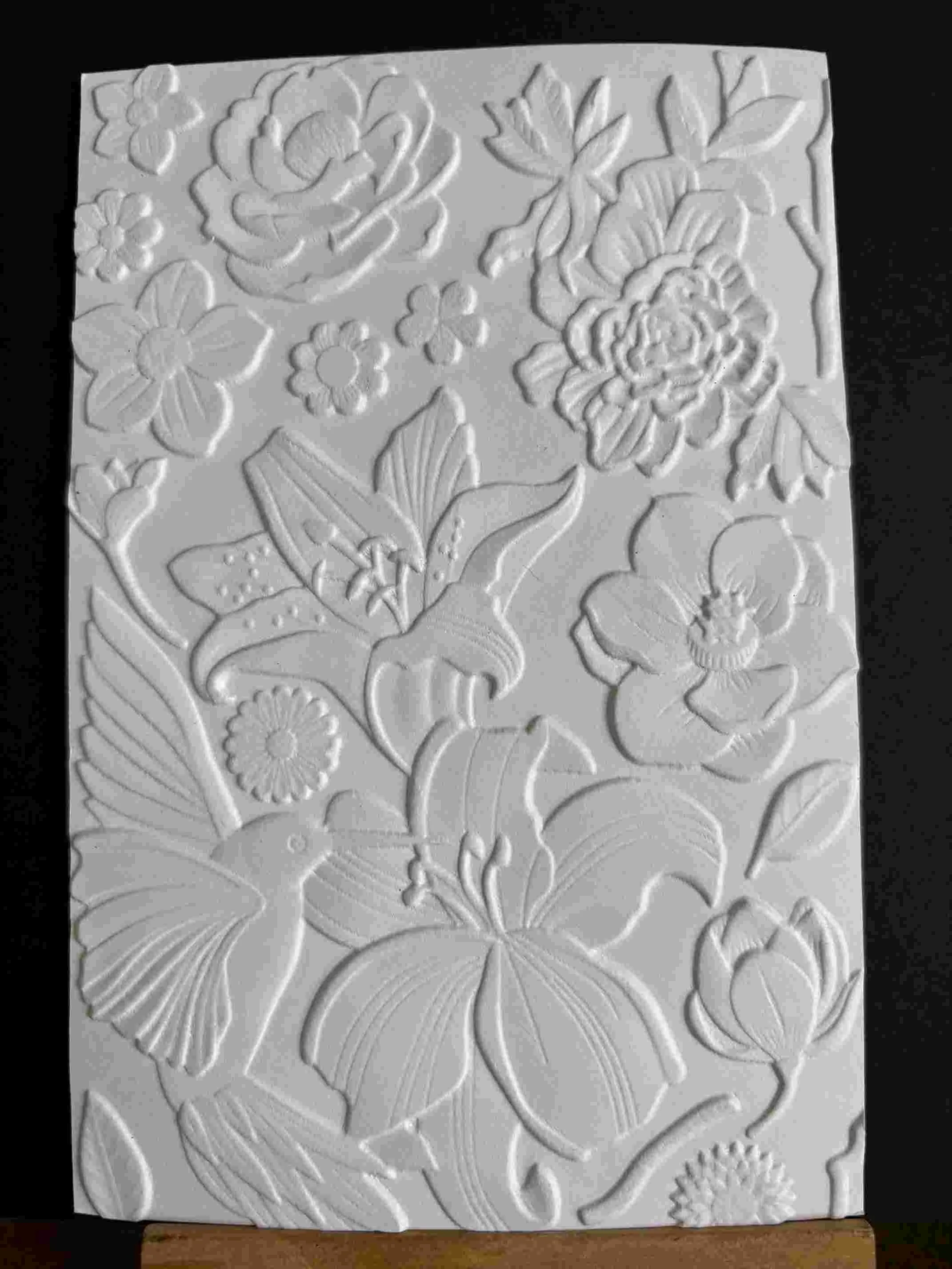 Poppy Crafts 3D Embossing Folder #113 - Floral Mix