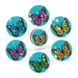 Poppy Crafts Diamond Coaster Kit - Butterflies