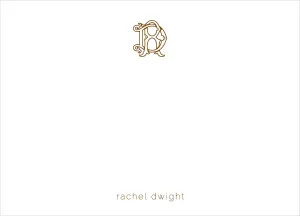 Rachel Monogram Note Cards