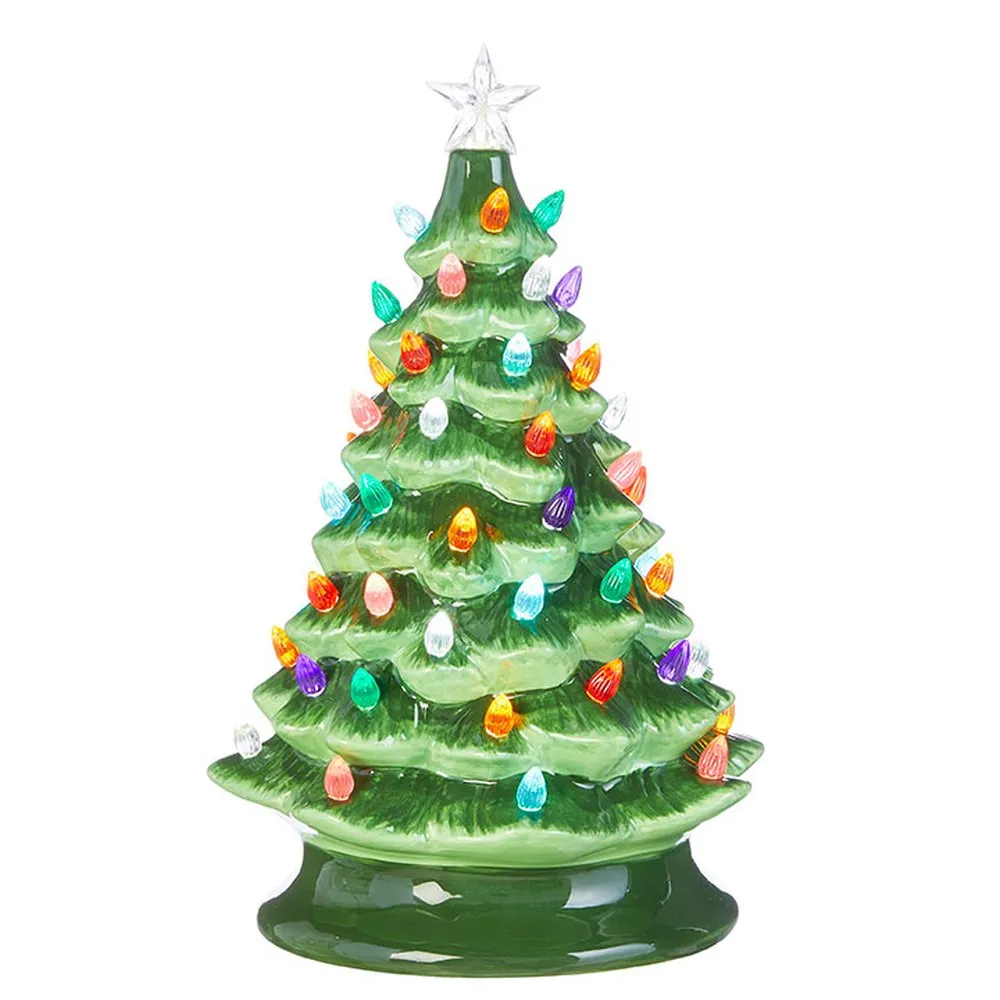 Raz Imports Happy Hollydays Vintage Lighted Tree