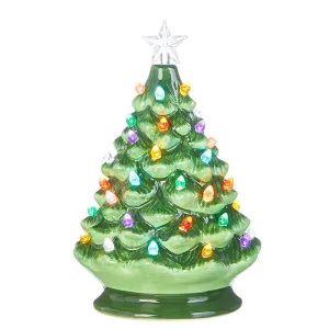 Raz Imports Happy Hollydays Vintage Lighted Tree