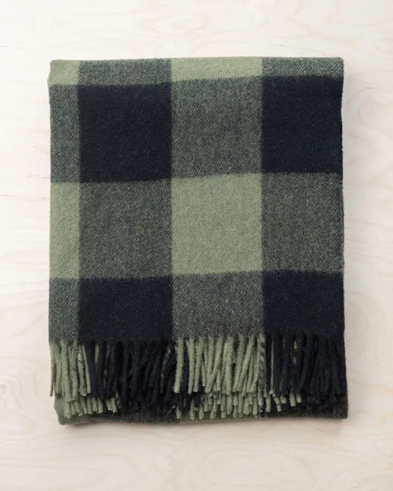 Recycled Wool Blanket - Buffalo Check