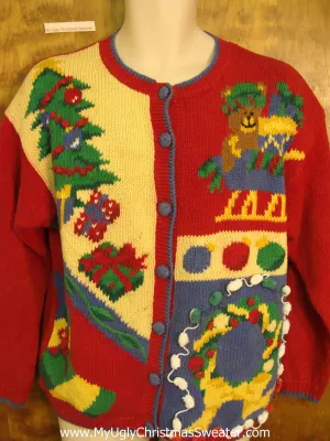 Red Green and Yellow Horrible Christmas Sweater