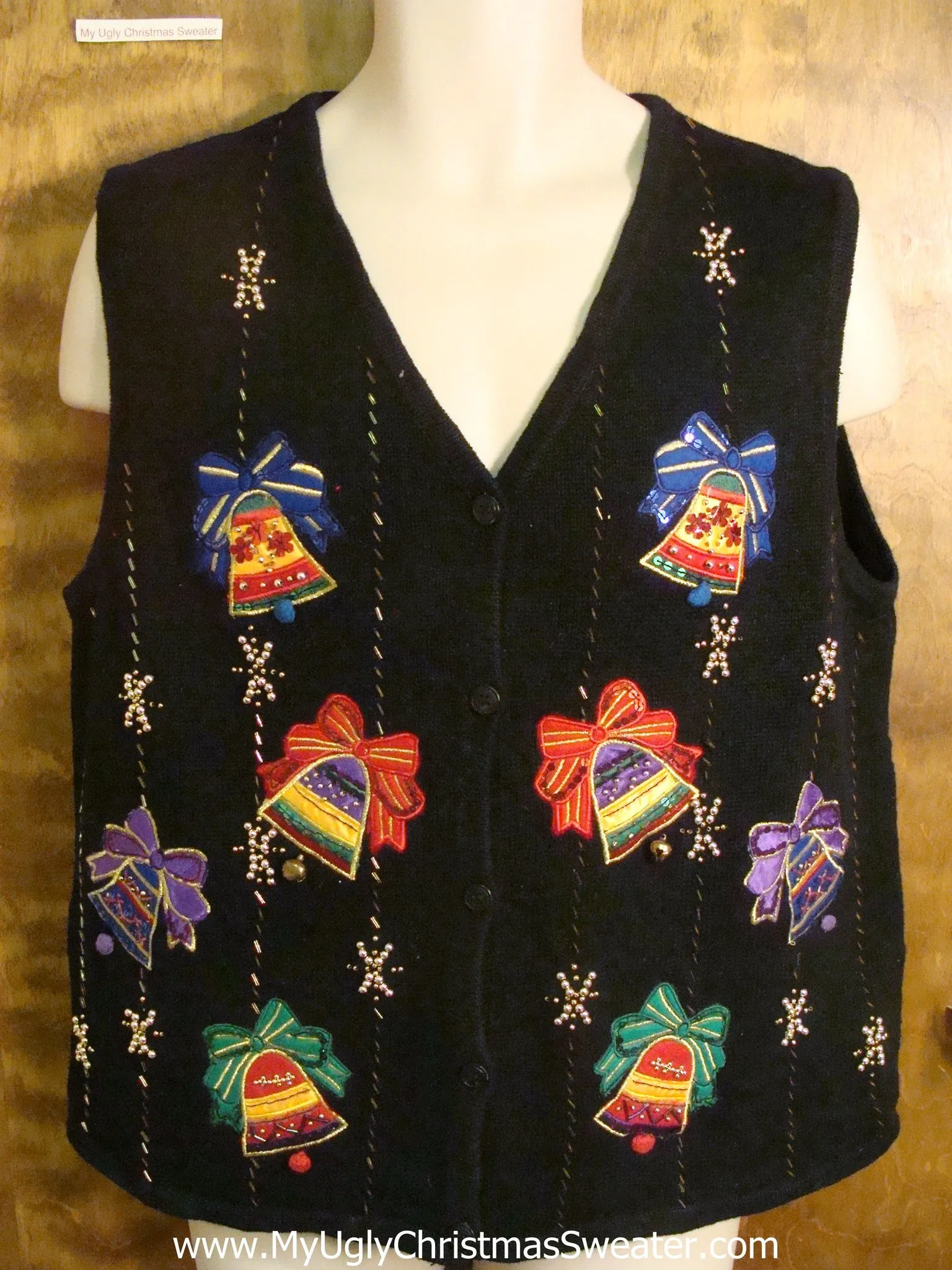 Ringing Christmas Bells Ugly Christmas Sweater Vest