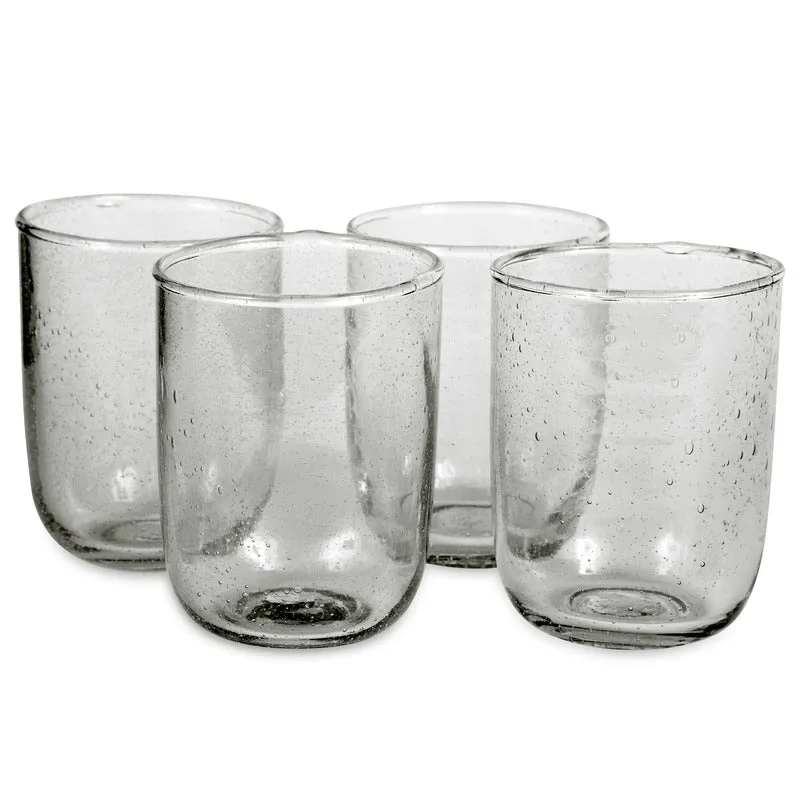 Seeded Glassware Glass (Set of 4)