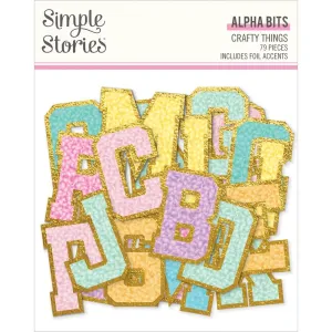 Simple Stories Crafty Things Bits & Pieces 79/Pkg Alpha