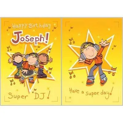 Singing Card- Joseph