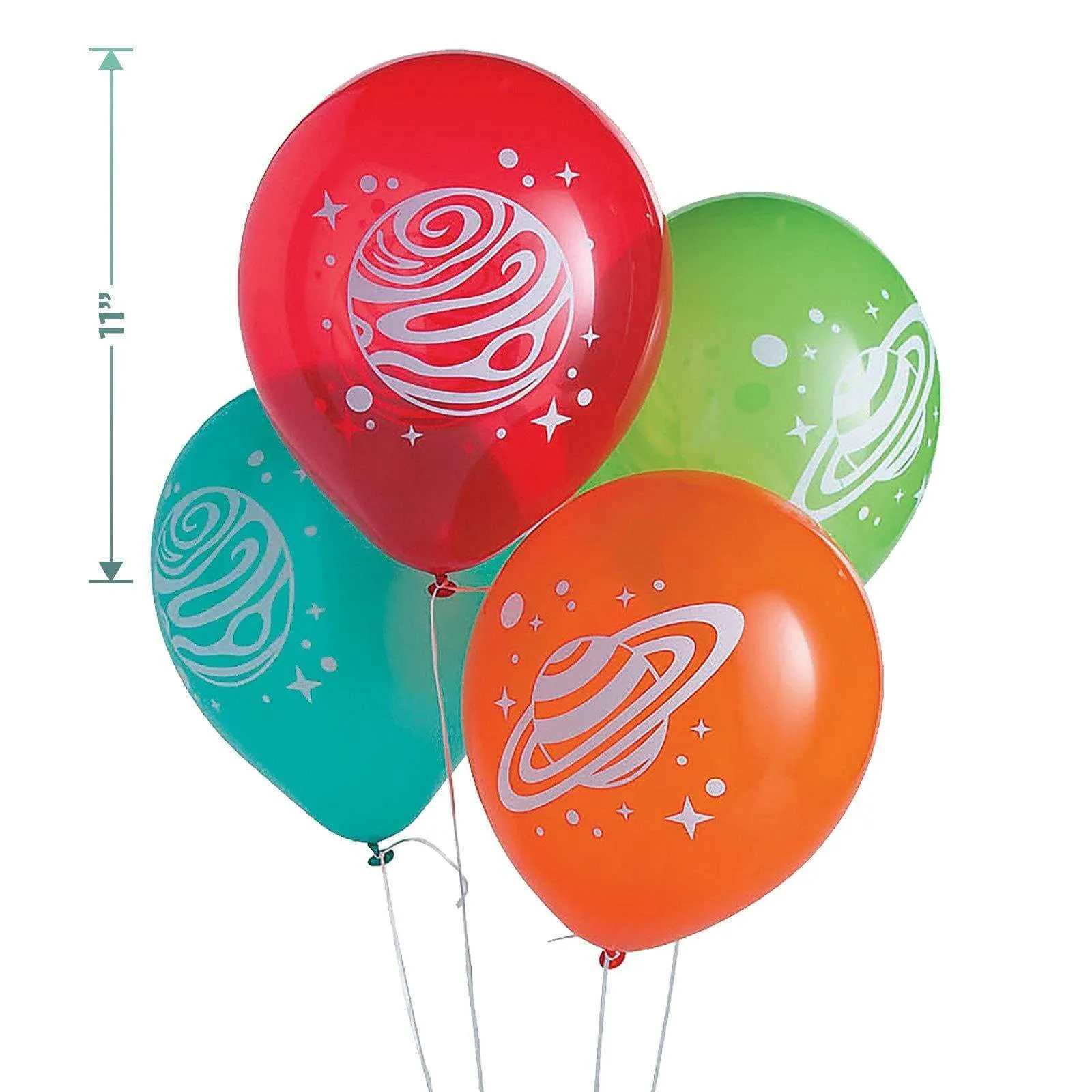 Space Birthday Party Pennant Banner and Latex Balloon Decorations