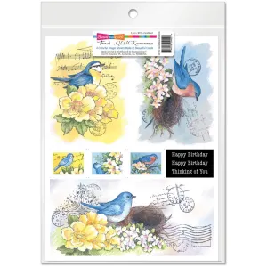 Stampendous Quick Card Panels - Beautiful Birds*