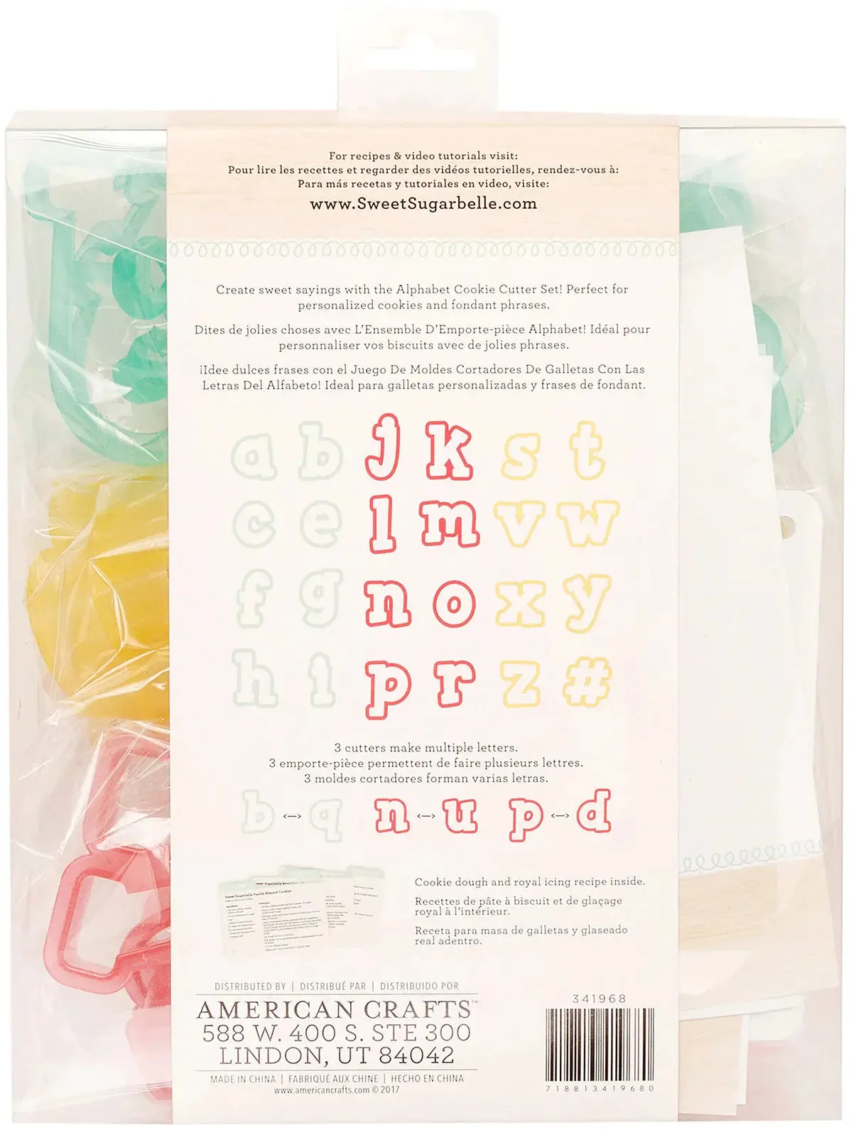 Sweet Sugarbelle Alphabet Cookie Cutter Set