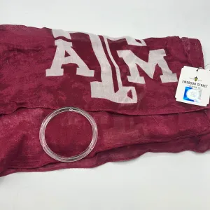 Texas A & M Ladies Game Day Script Scarf