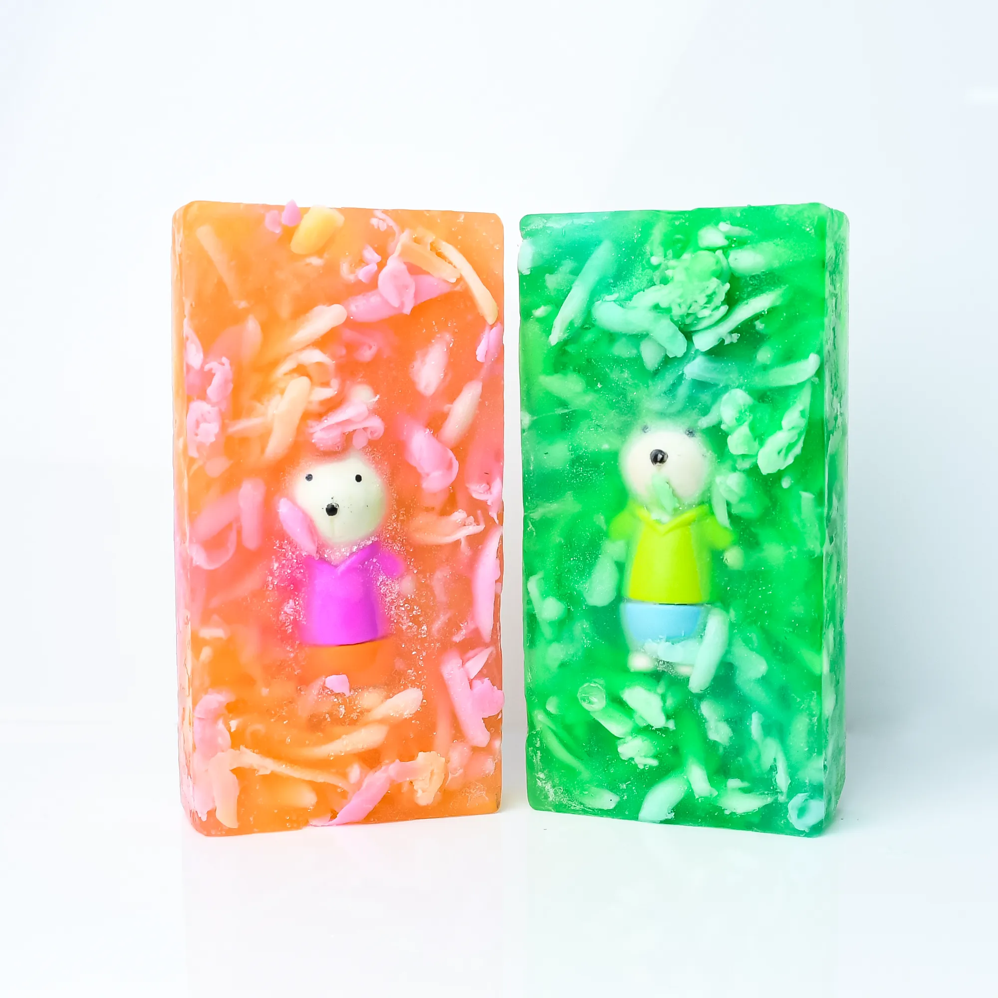 The Little Lookers Dessert Rainbow Soap| Handmade with love/ Handcrafted & Hand cut| Kids/ Baby friendly Organic Soap for All skin with cloud and sun details