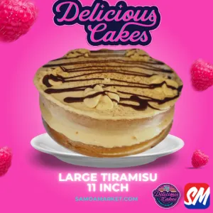 Tiramisu Cake 11inch - Large [PICK UP FROM DELICIOUS CAKES, LEPEA]