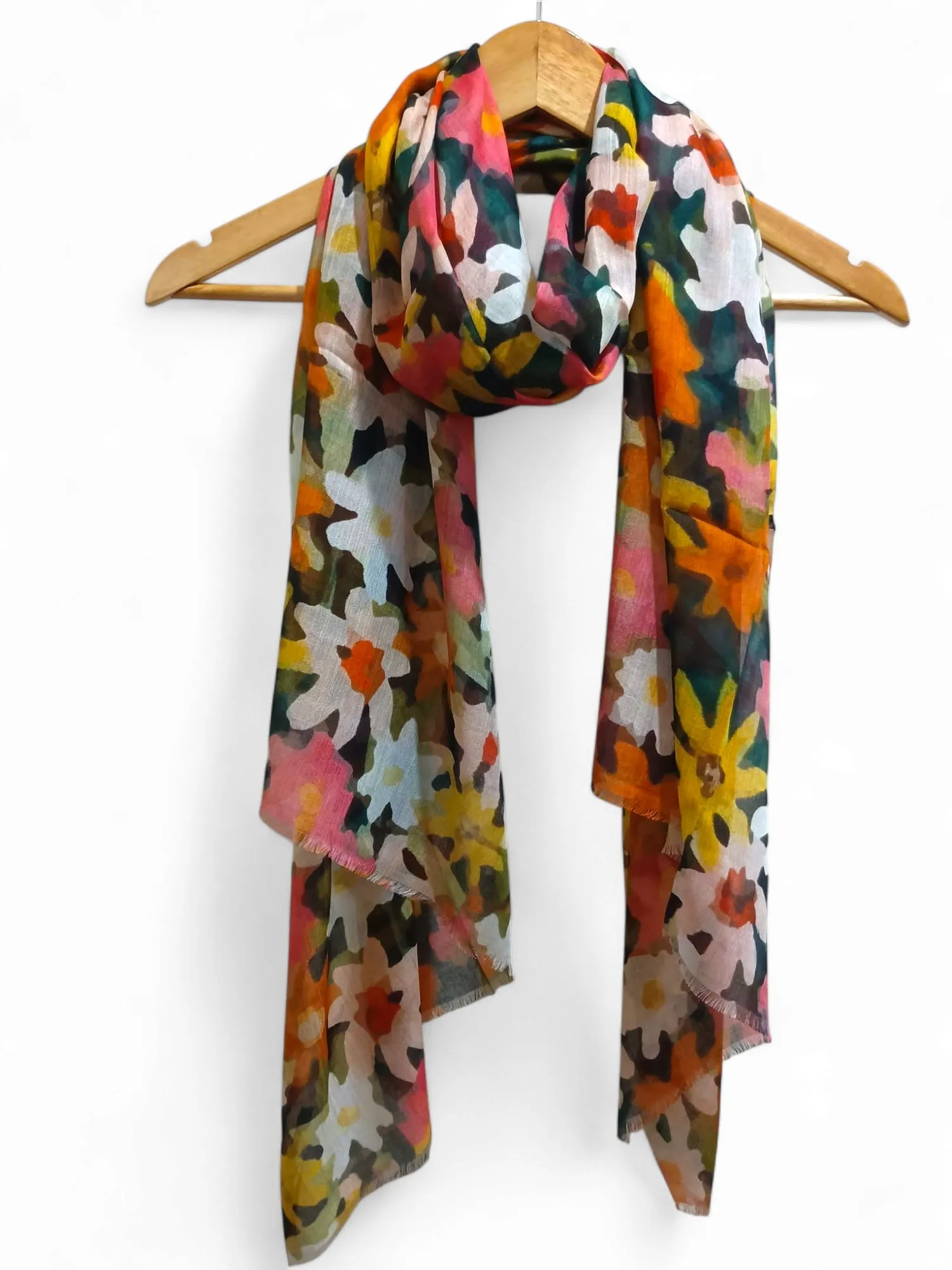 United Fashions - Silk Modal Print Scarves Assorted