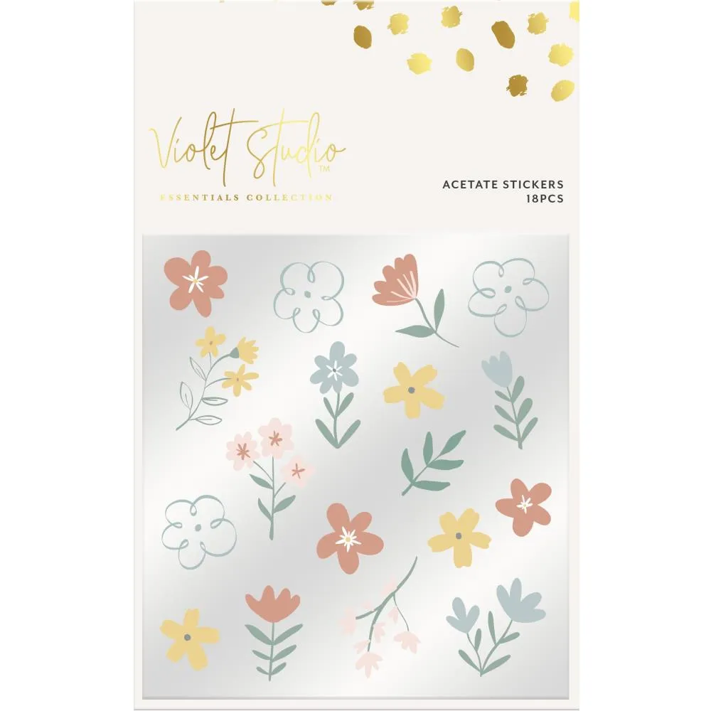 Violet Studio Acetate Stickers Floral Serenity*