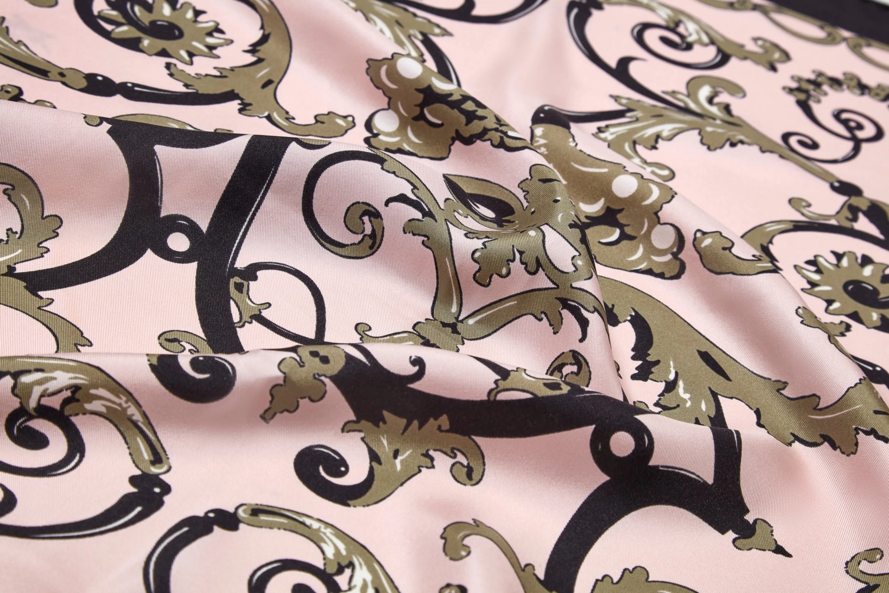 Wallace Balustrade Pink Silk Scarf