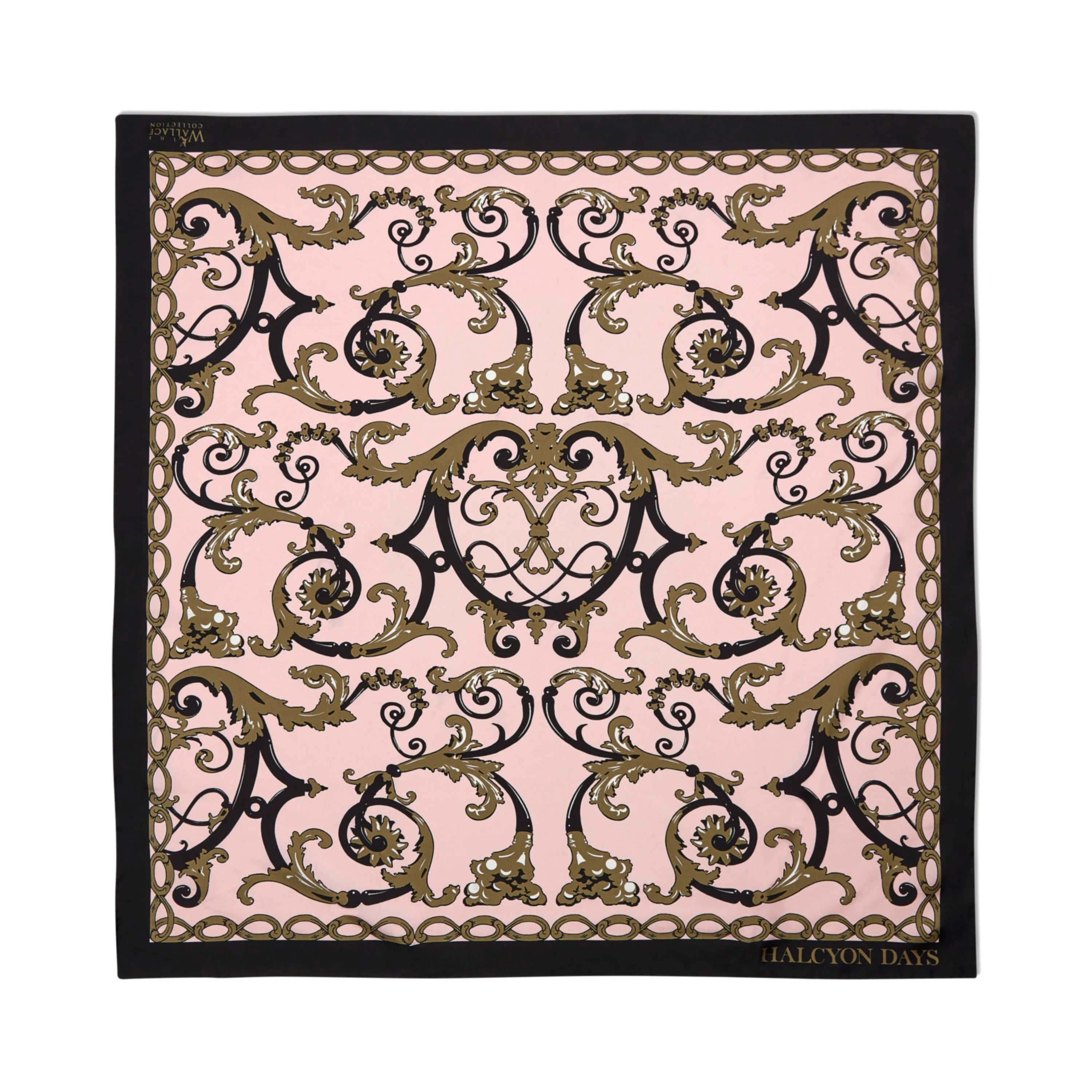 Wallace Balustrade Pink Silk Scarf